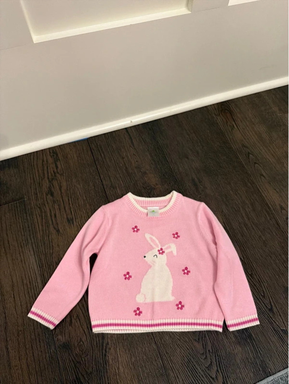 Celebrate! Baby Pink Bunny Sweater 18M